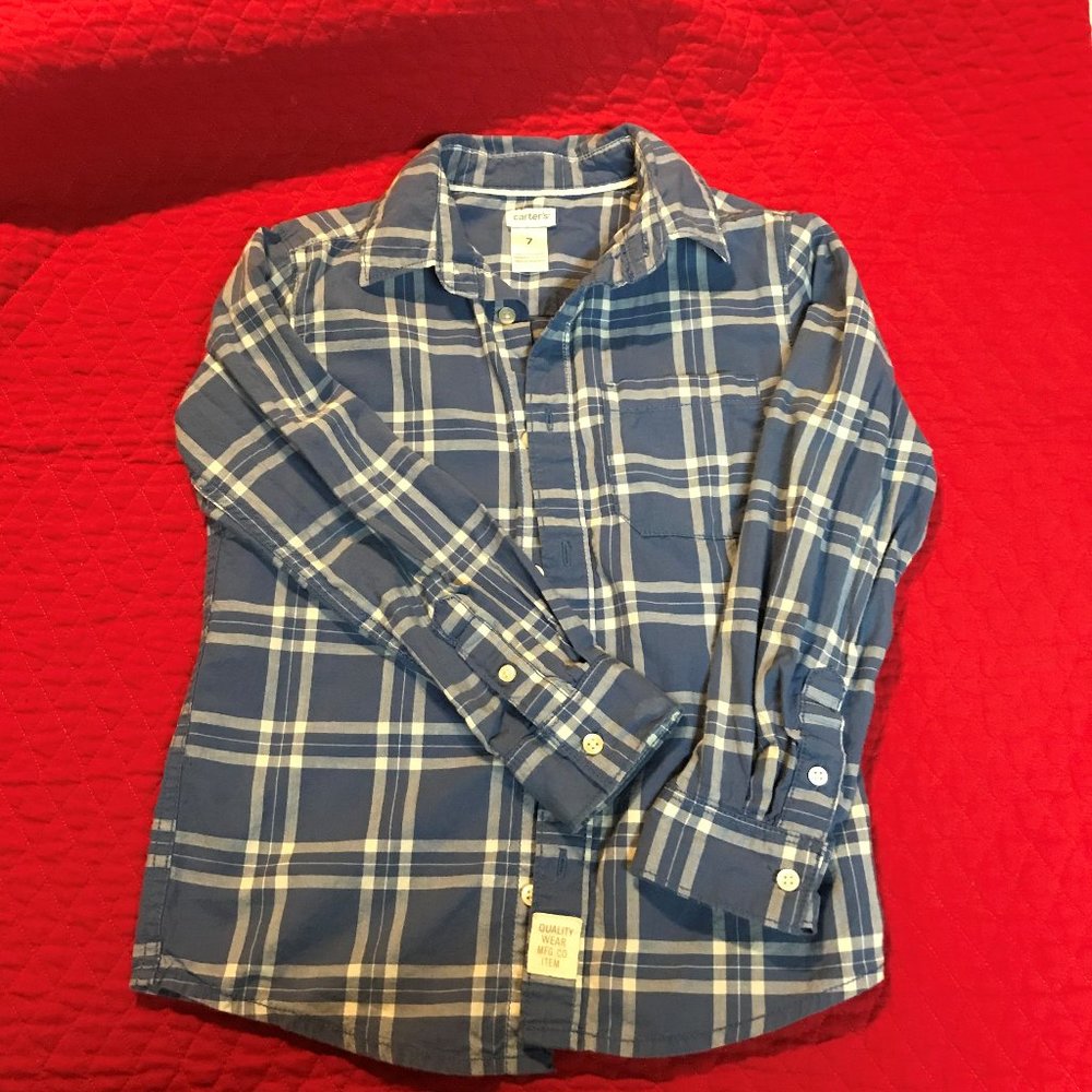 .Carter's Boy's Long Sleeved Shirt (Size 7)